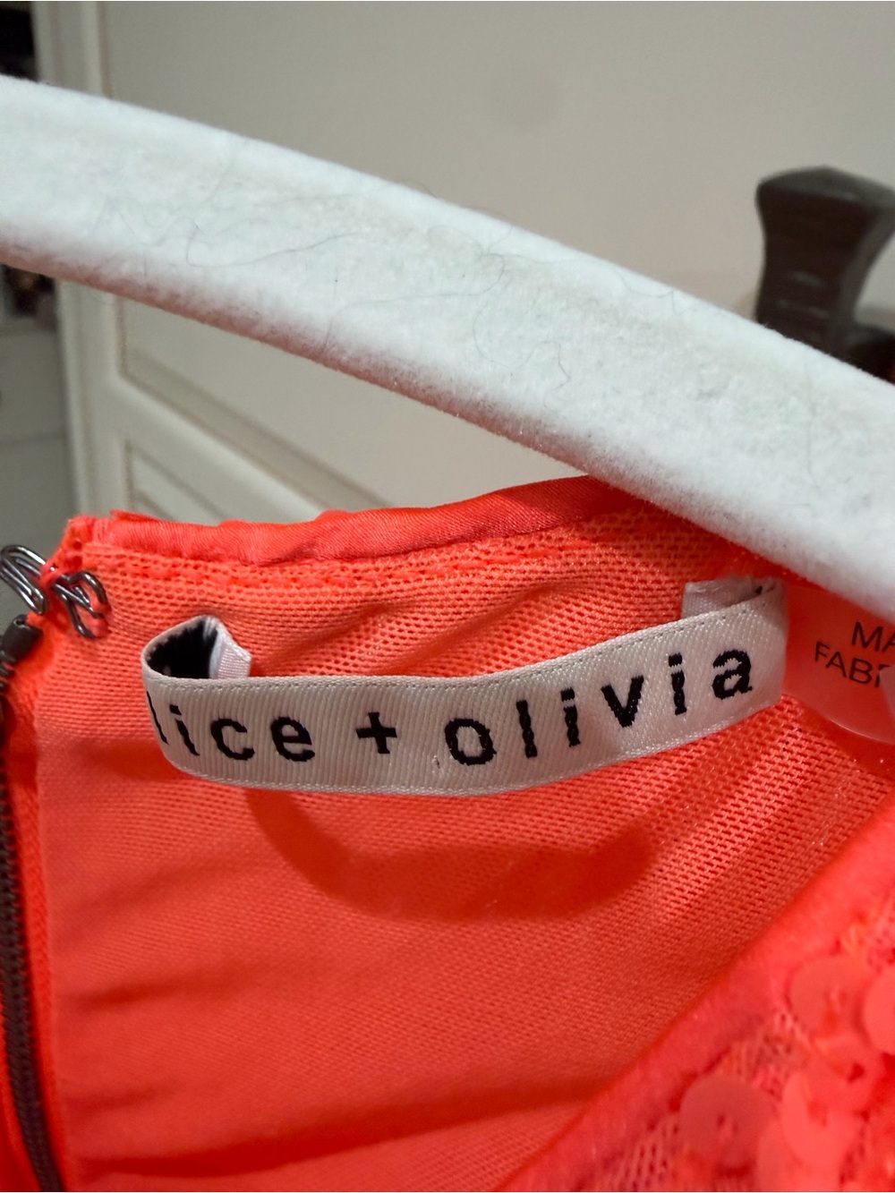 Alice + Olivia Cara Sequin Mesh Cut Out Mini Dress - Picture 7 of 8
